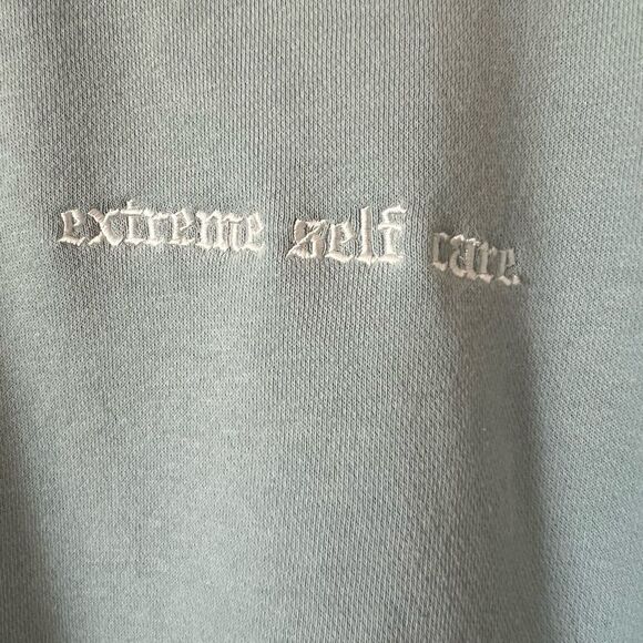 “Extreme Self Care” Cozy Cropped Sweatshirt - Picture 3 of 6